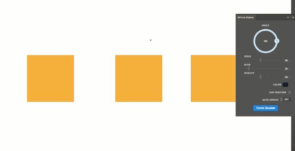 2021毕设配套素材16丨ps插件一键阴影神器平面透视