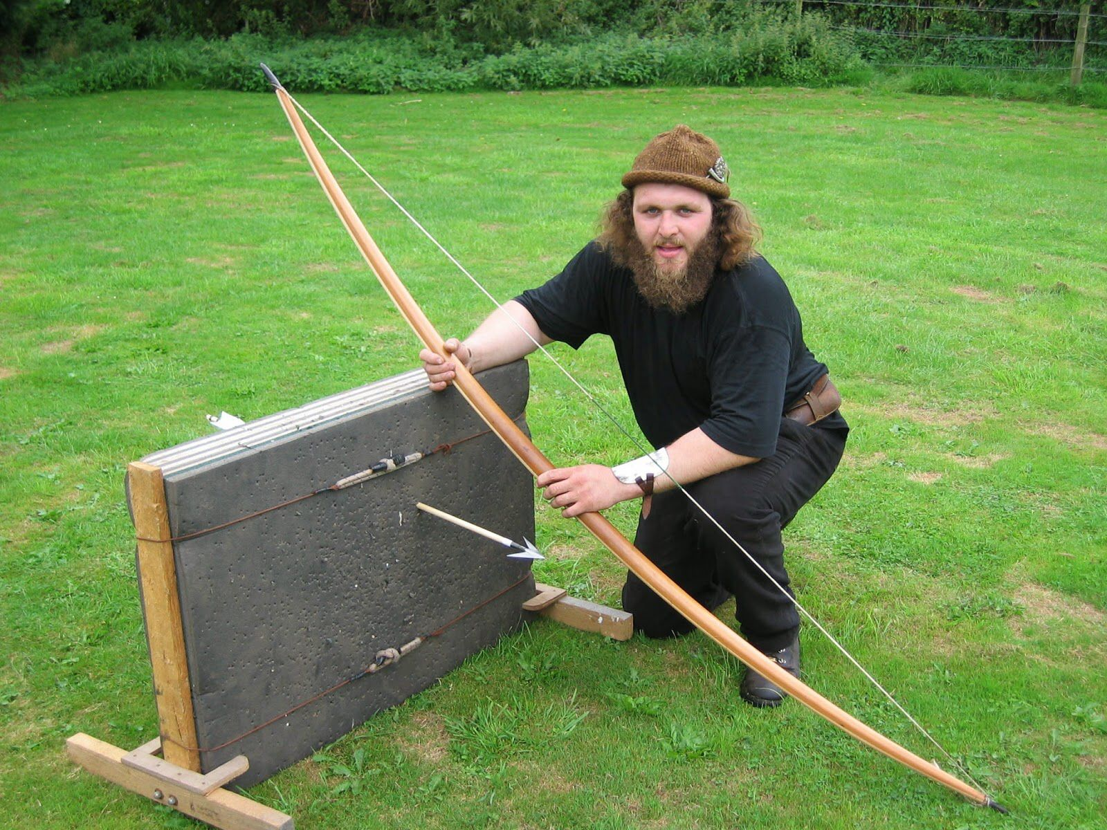 三层木层压传统英格兰长弓 维多利亚英长靶弓 强韧 支持百磅战弓-淘宝网