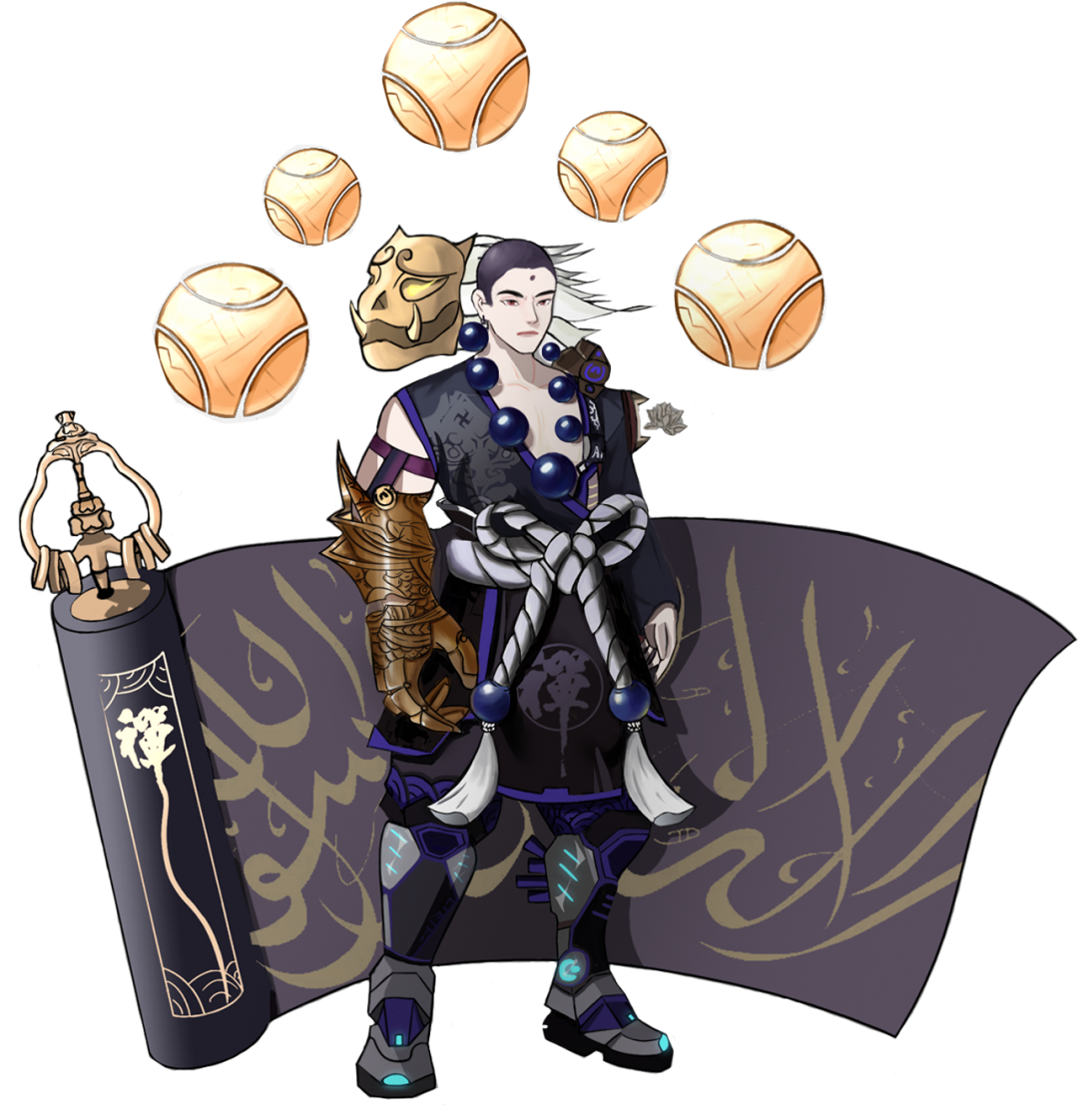 并赋予武僧机械手臂与机械双腿等科技化战斗武器,将传统武士与机械