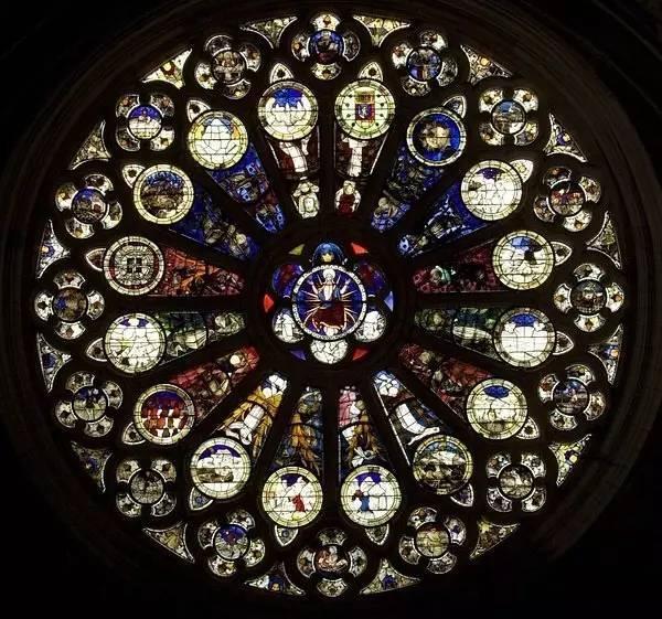 西方艺术2窗巴黎圣母院等哥特教堂玫瑰花窗多图欣赏