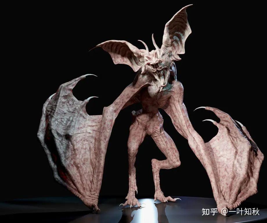 我选择了三种不同类型的生物:蝙蝠型生物,嵌合体型生物和巨魔/兽人型