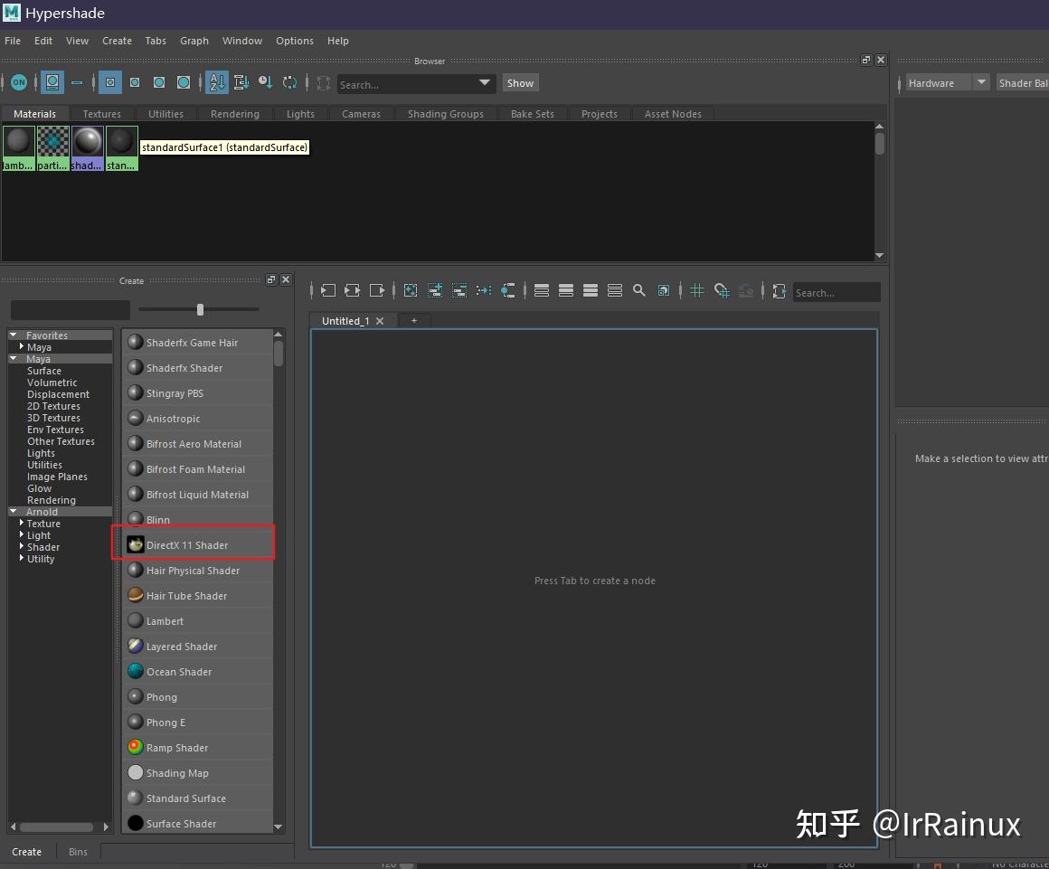 Maya directx shader 