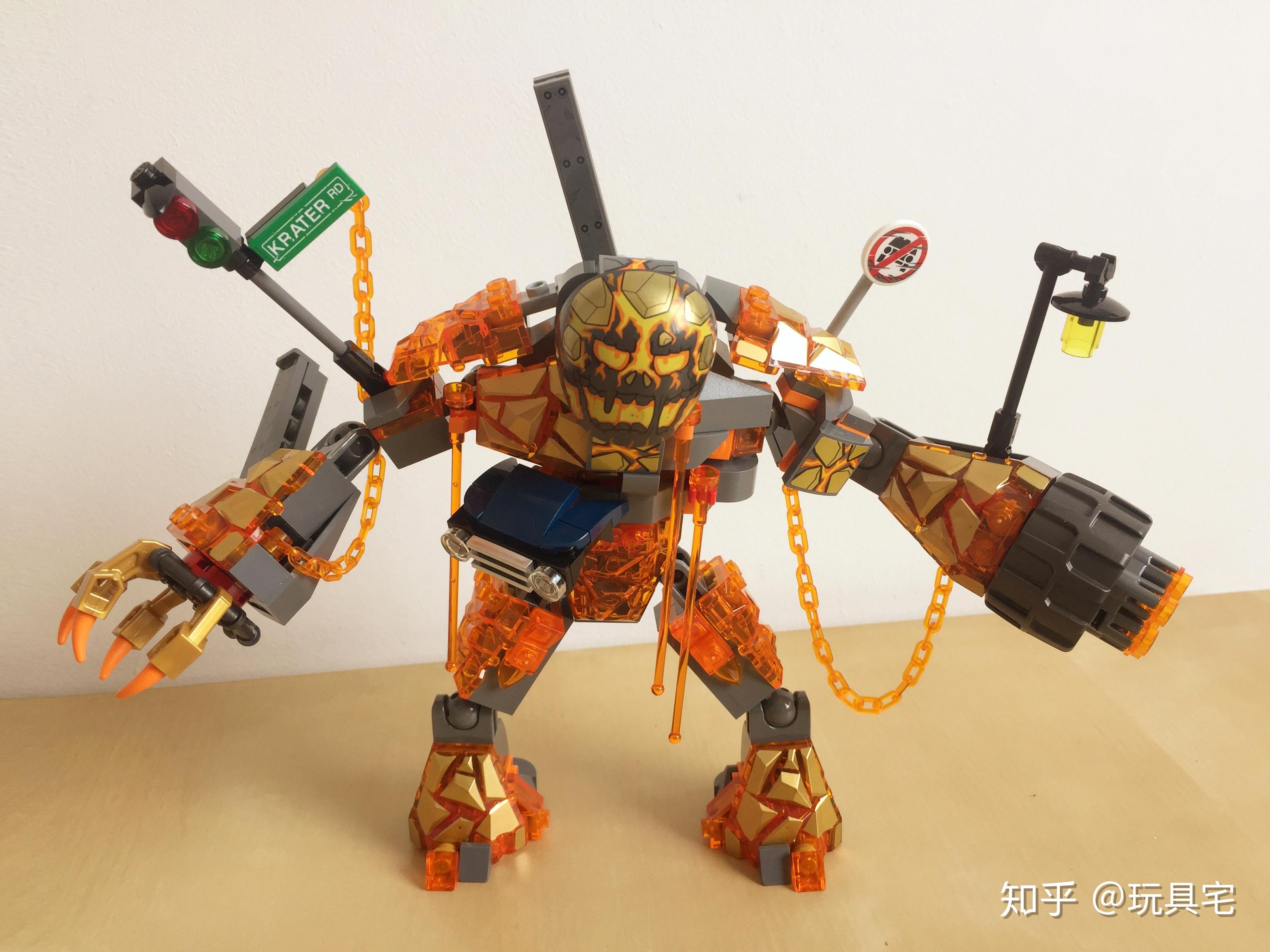 玩具测评丨lego乐高76128蜘蛛侠英雄远征大战熔岩人