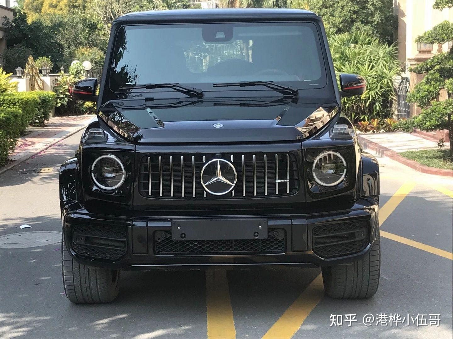 原装19款奔驰g63amg先行特别版黑红双拼内碳纤维内饰几何多光束大灯