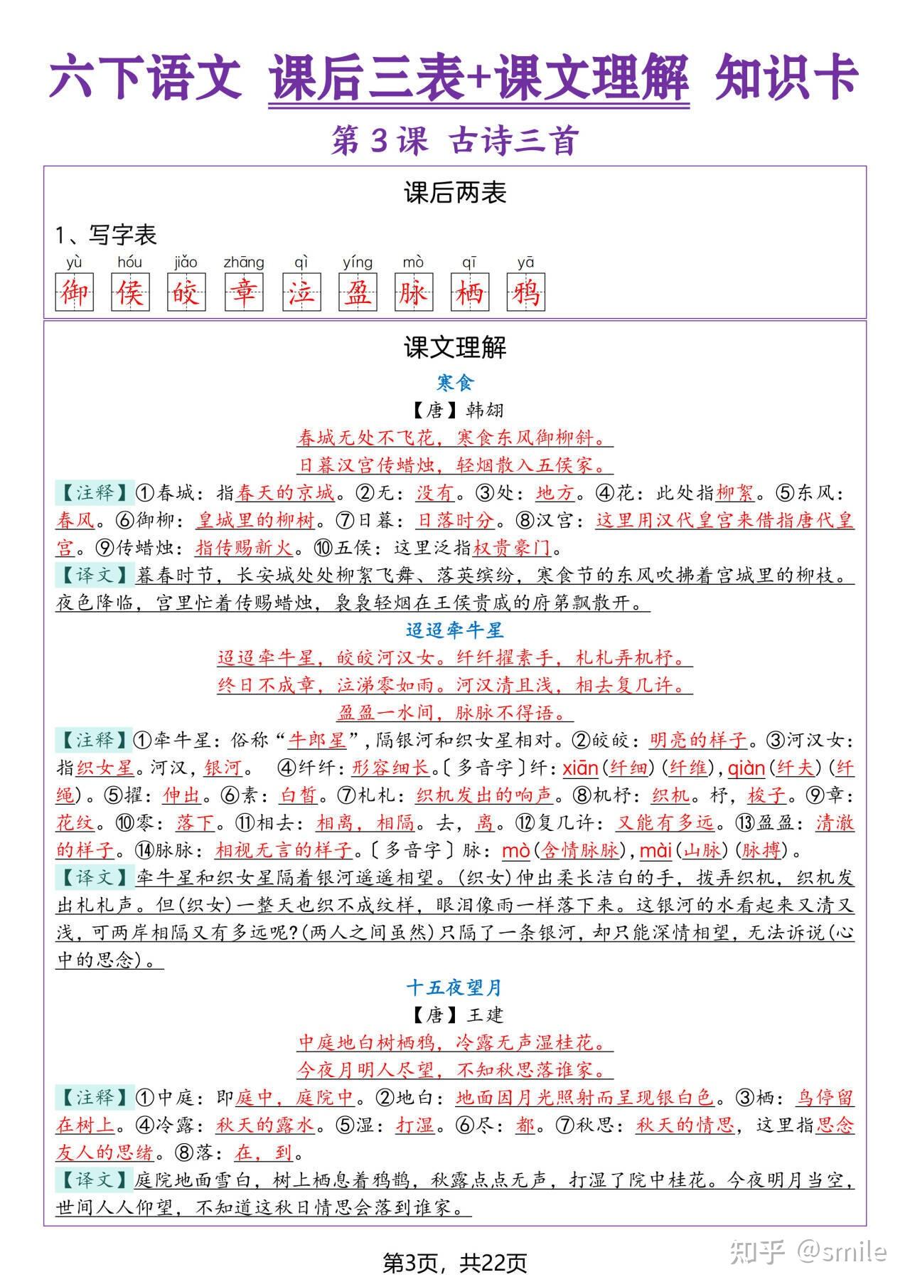 2026年春六年级下册语文《1--8单元看拼音写词语|按课文内容填空汇总》,附答案可打印。 - 知乎