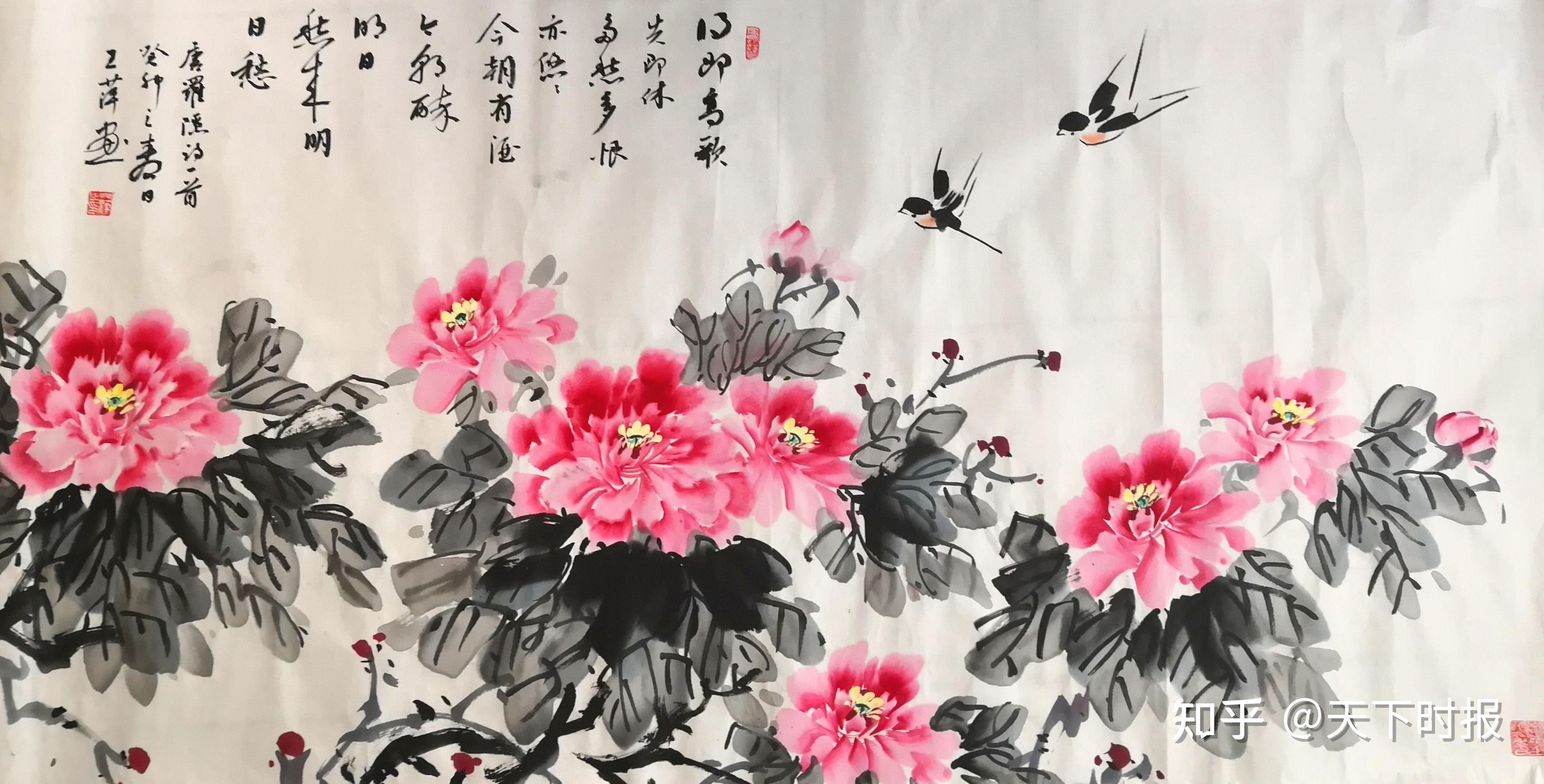 皖北纪事之女画家王萍的牡丹画 - 知乎