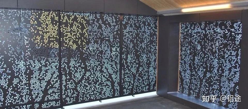 穿孔镂空铝单板吊顶效果图