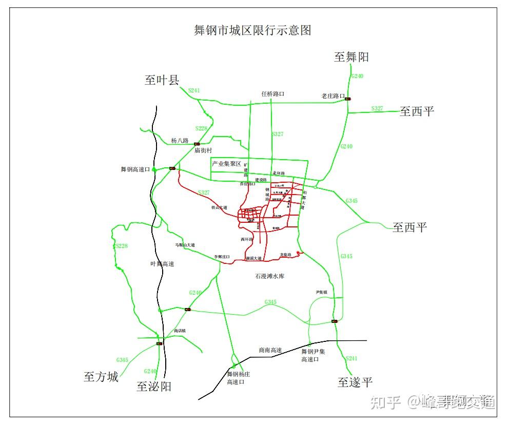 中山货车限行路段地图图片