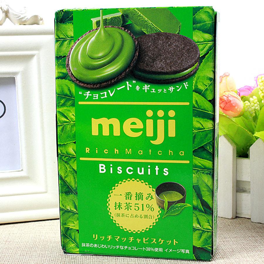 明治meiji抹茶夹心饼干