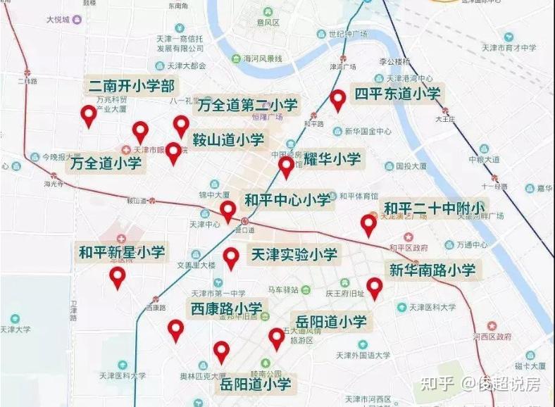 也是整个天津市学区最好的一个区,和平区,市内六区最少的常住人口