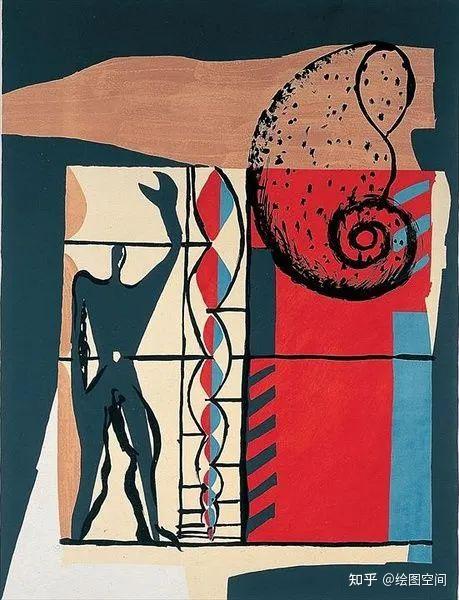 柯布的部分绘画作品部分建筑初稿部分建筑手绘在1953年,柯布西耶曾写