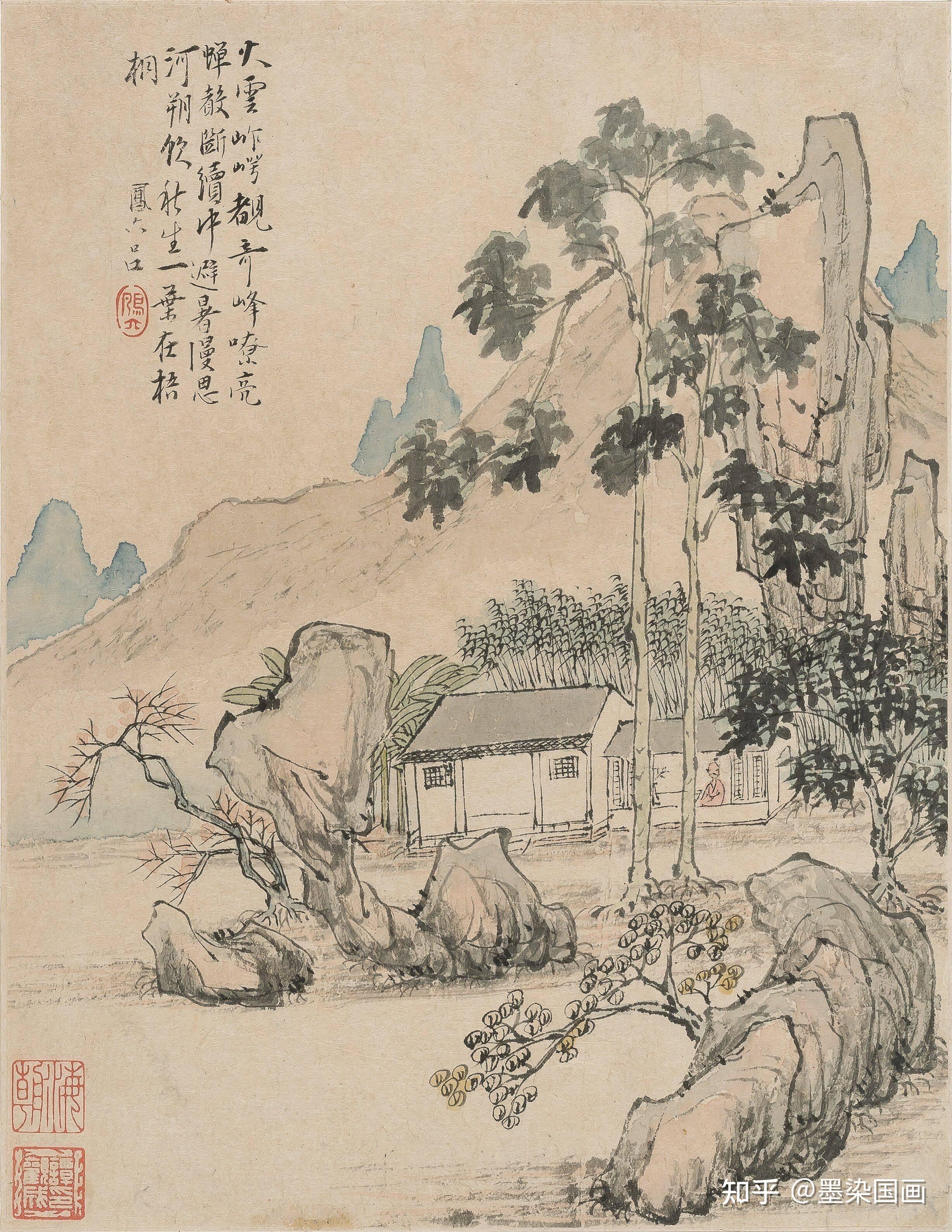 写意山水画中常见的元素有哪些?