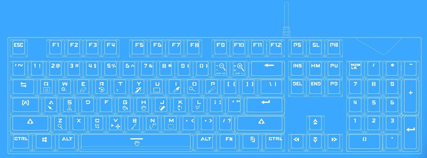 快捷键键盘作品登记