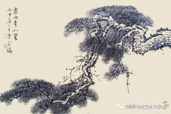 【连载】值得收藏的88种国画松树画法课稿(四)