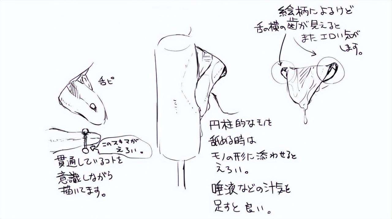 卷起的舌头怎么画教你画各种人物舌头的要点