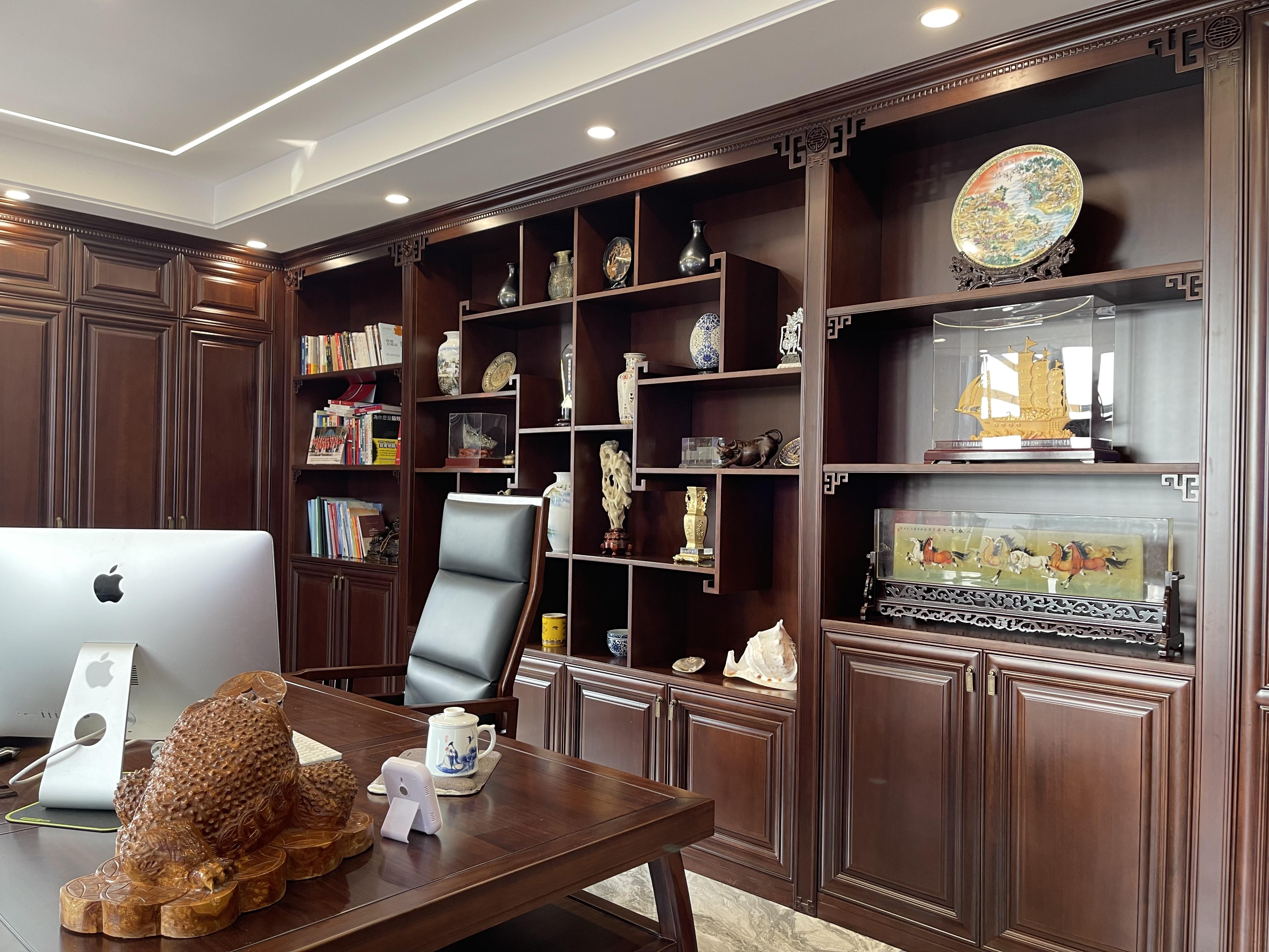 实木风书房会客厅万般皆相宜
