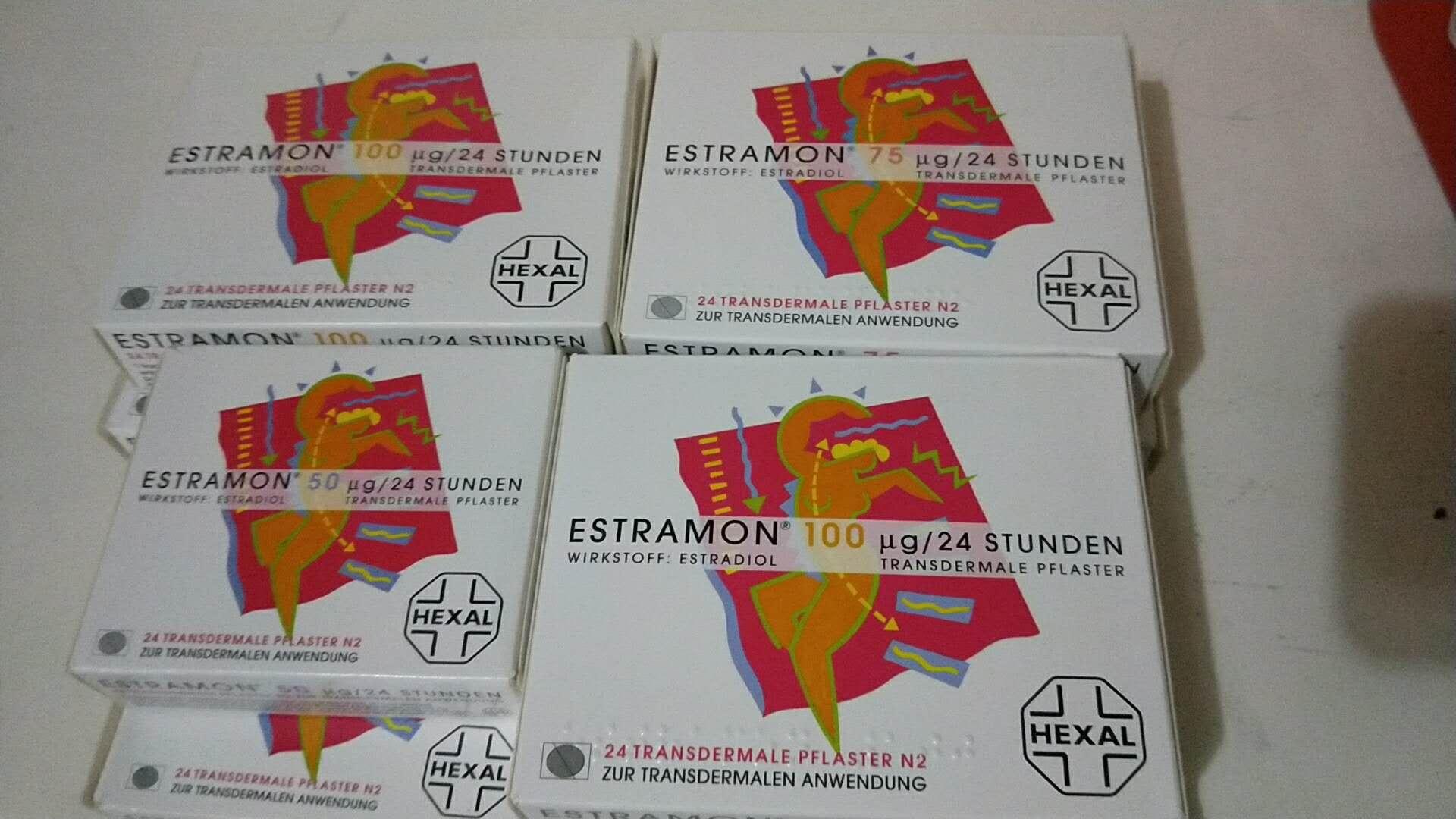 estramon德国能量贴雌性荷尔蒙贴呵护卵巢针对50岁以上女性