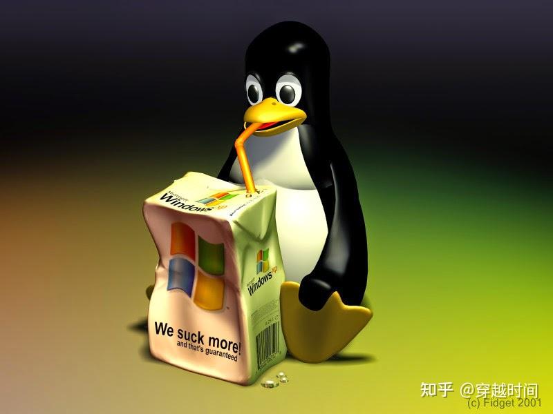 Linux企鹅大战Windows壁纸