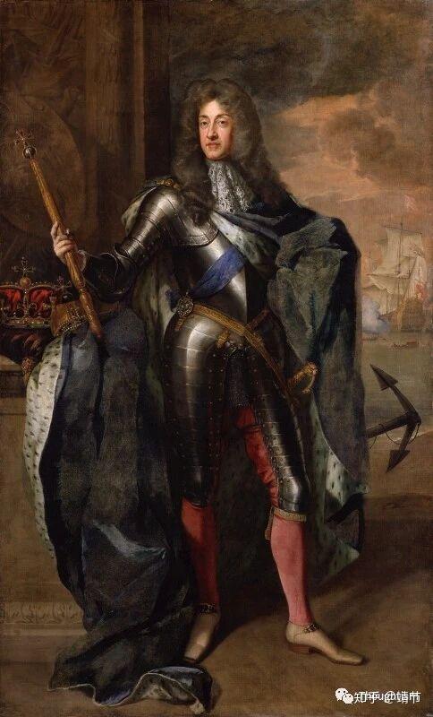 时尚小伙詹姆斯二世威廉三世和妻子玛丽二世到此为止,光荣革命确立