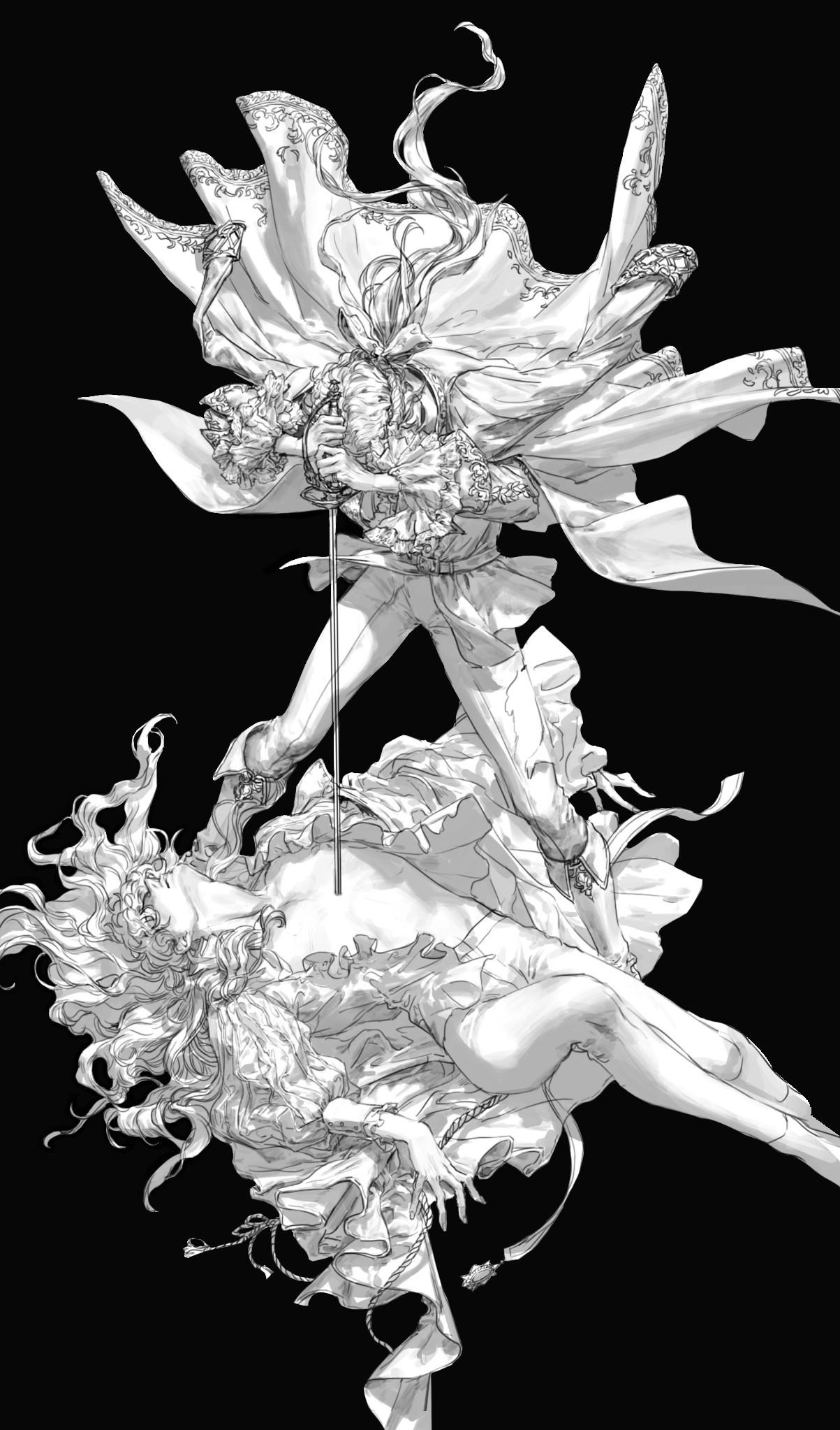 【元素推荐】韩国画师pilyeon作品欣赏39p 韩风 线稿