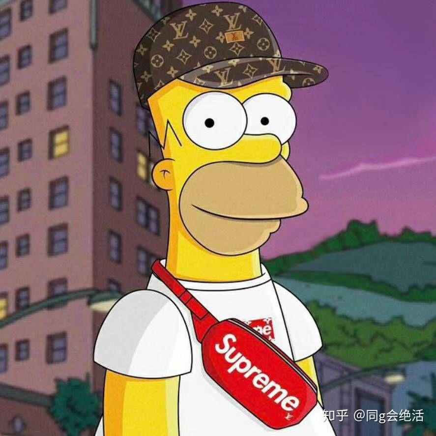 有没有这样风格的暗黑辛普森潮流头像?