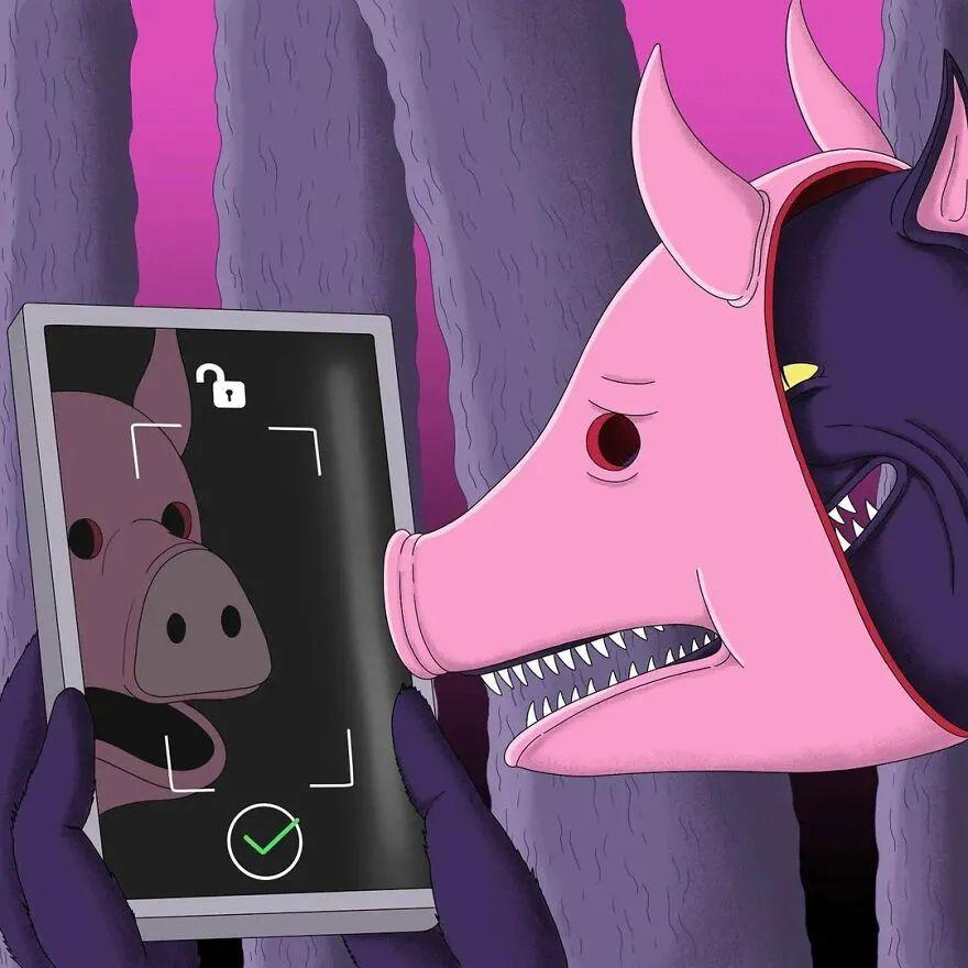 15幅荒诞不羁的漫画看似无厘头实际上是在讲述悲伤