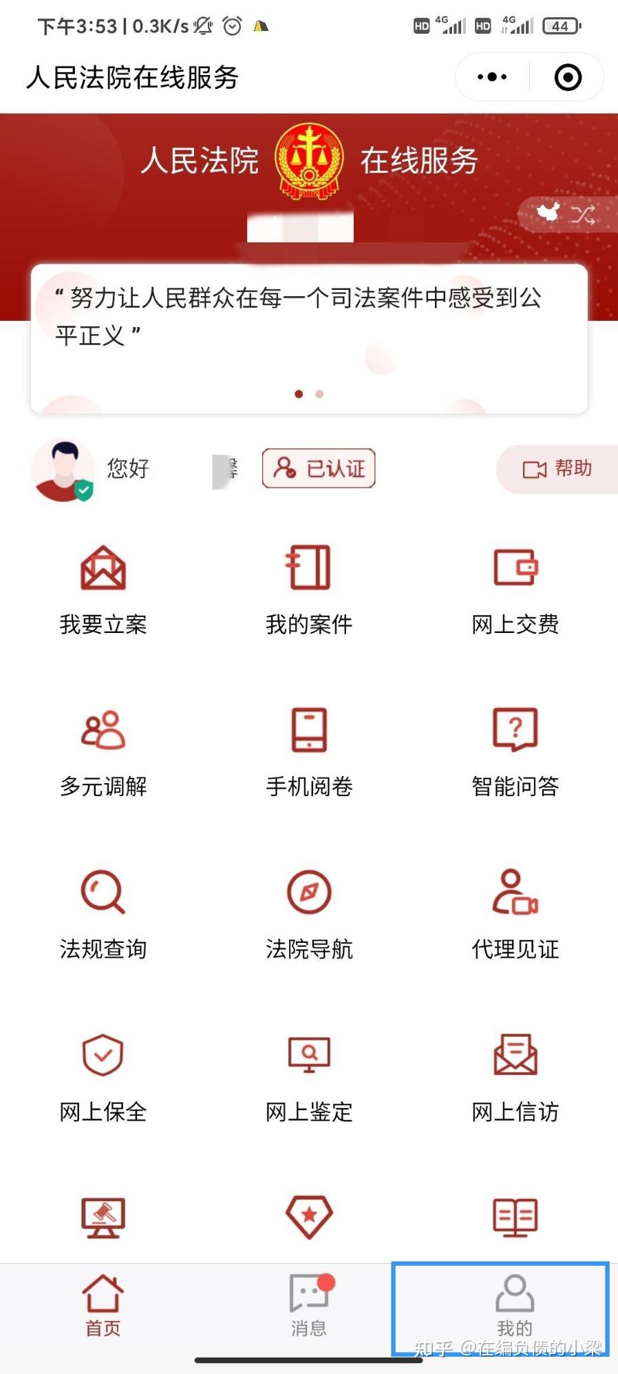 收到法院业务办理验证码怎么回事啊