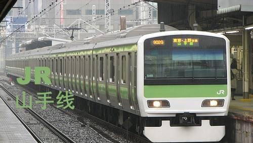 埼京线=深绿色总武快速线=上乳白下深蓝色中央·总武缓行线(中央线