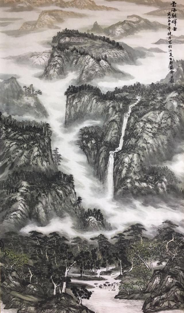 画家李鹤龄花鸟儒雅灵动山川绮丽婉约