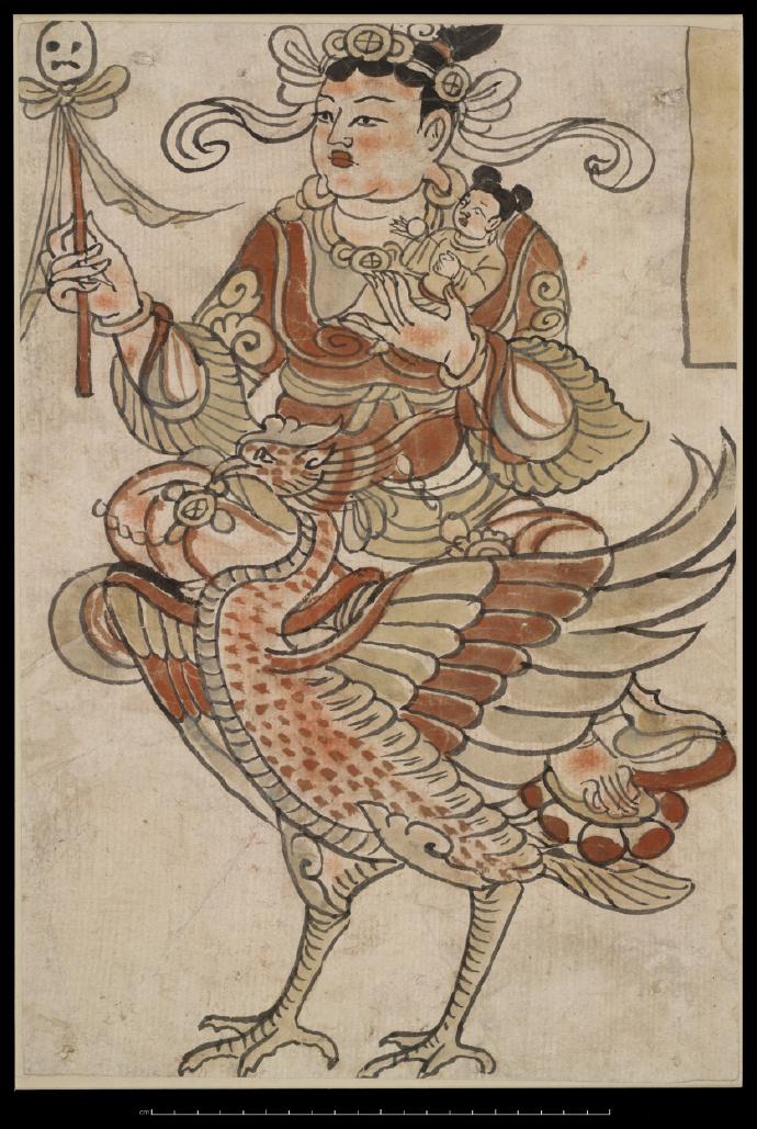 大英博物馆藏敦煌遗画唐迦陵频伽