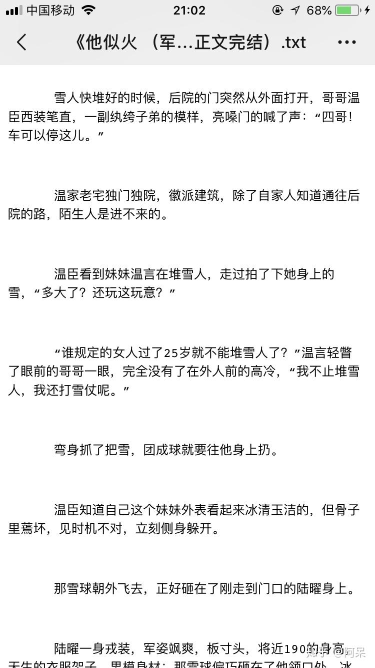 他似火txf全文小说推荐