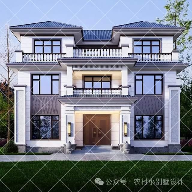 21款三层新中式农村自建房别墅,复式客厅楼中楼设计,2024建房首选 - 知乎