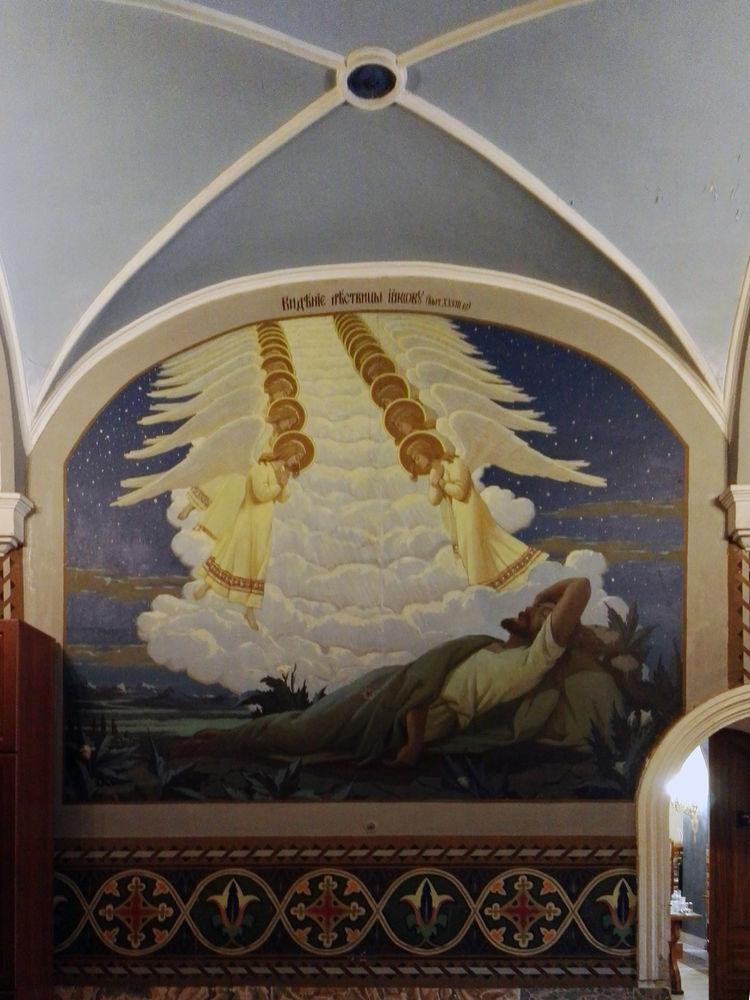 圣经旧约故事:雅各梦天梯)俄罗斯-谢尔盖圣三一大修道院-钟楼1:高88米