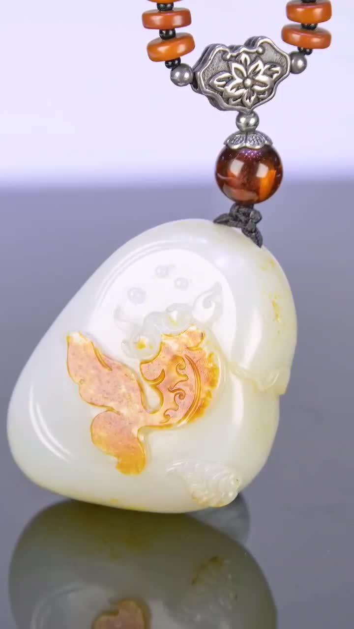 苏州琢玉府和田玉作品欣赏龙凤配