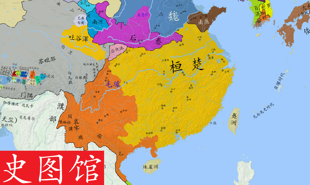 【史图馆】中国历代疆域变化新版37 侯景之乱