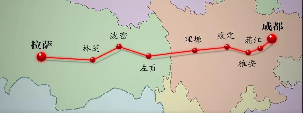 川藏铁路路线规划图图片