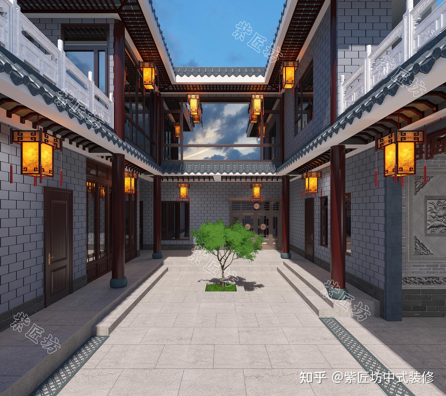 石家庄中式装修丨鹿泉这栋480㎡的自建别墅,这才是有格调的设计 - 知乎