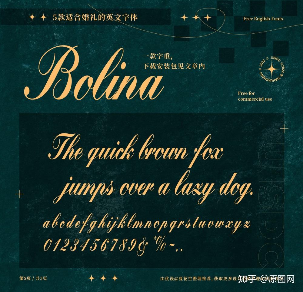 设计师必备!5款免费可商用的超好看英文花字体(已打包) - 知乎