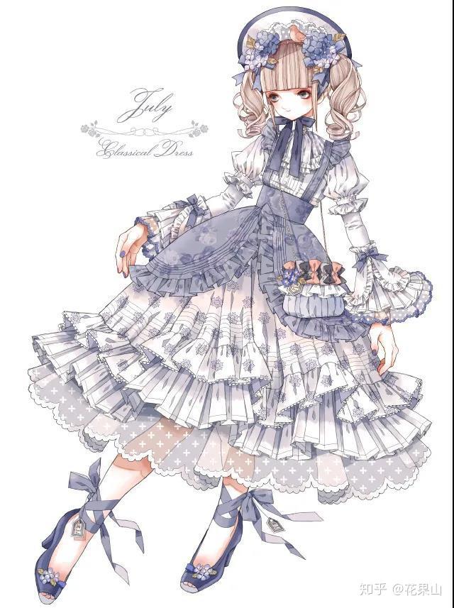 精致小裙子华丽洛丽塔插画分享