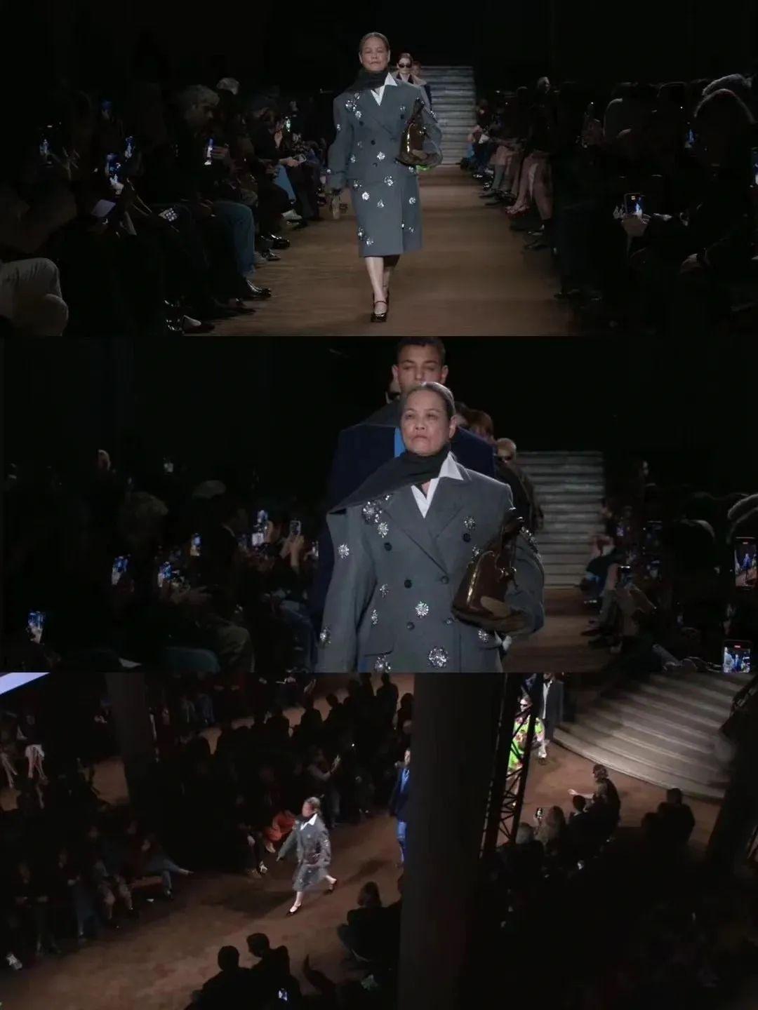 她71岁出道当时尚博主给miumiu走秀震撼巴黎