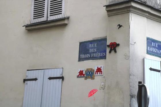 Invader 的馬賽克滲透到世界許多城市(巴黎)