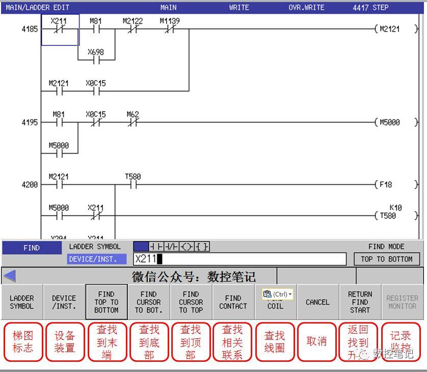 三菱m70按键面板图解图片