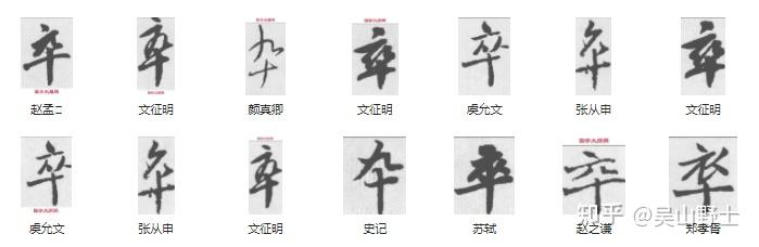 593“卒”字“卆”的写法怎么演变出来的? - 知乎