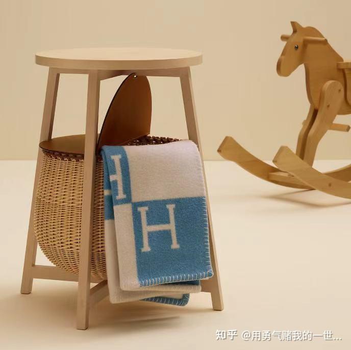 hermespari爱马仕家的阿瓦隆婴儿毯letterhshawlwool