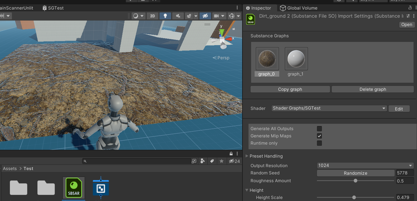 Unity URP ShaderGraph 结合 Substance Designer实现简单程序化可交互沙地 - 知乎