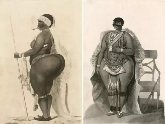 曾有一个叫saartjie baartman的科伊桑族女人