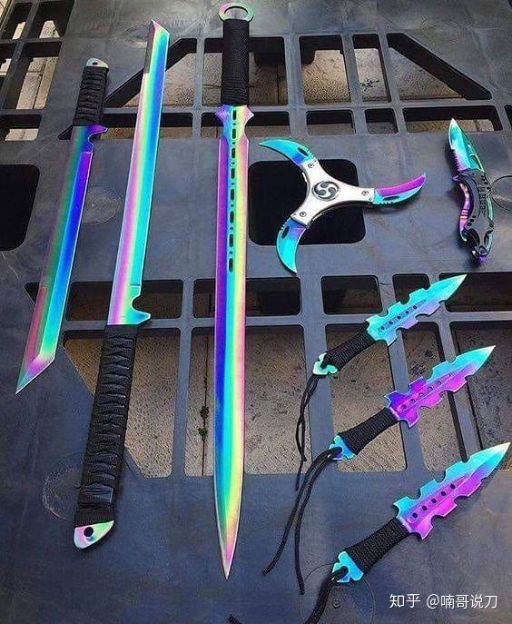 炫彩刀剑各种幻彩宝刀,你觉得哪个颜色最炫?