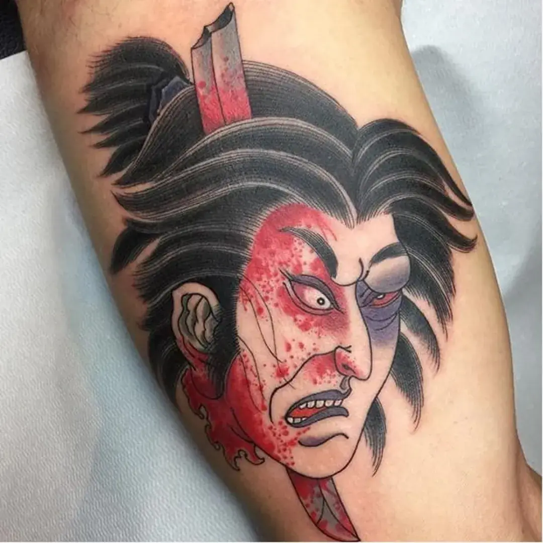 日本恶鬼纹身图案图片
