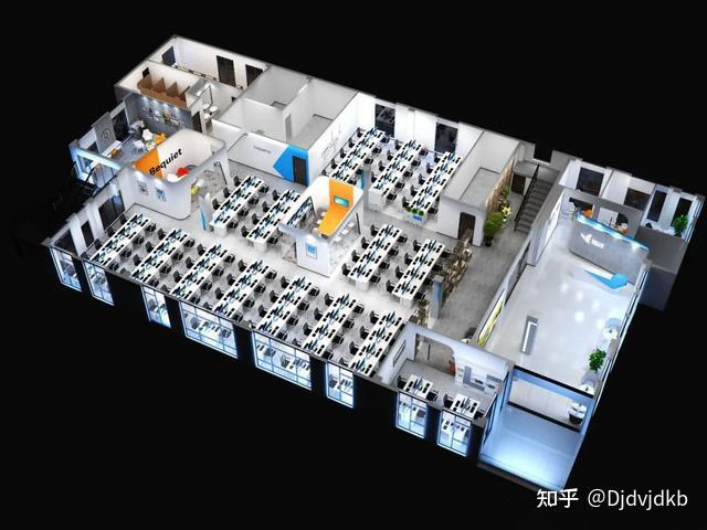 办公室怎么布置好？办公室布局设计方案效果图 - 知乎