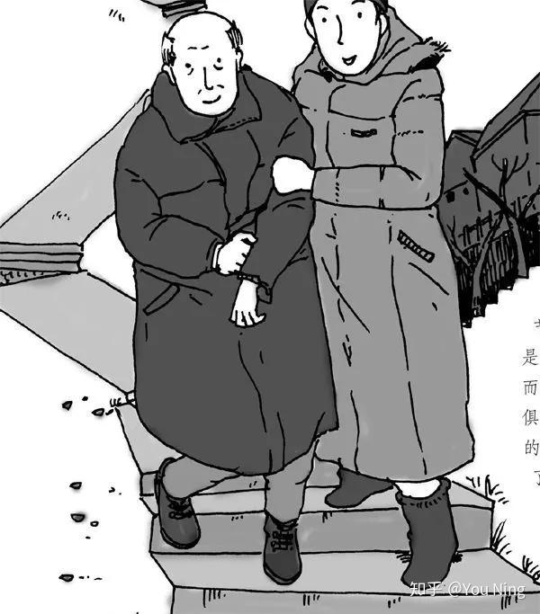 上回一个老爷子出院儿子来接他 老人高兴的合不拢嘴